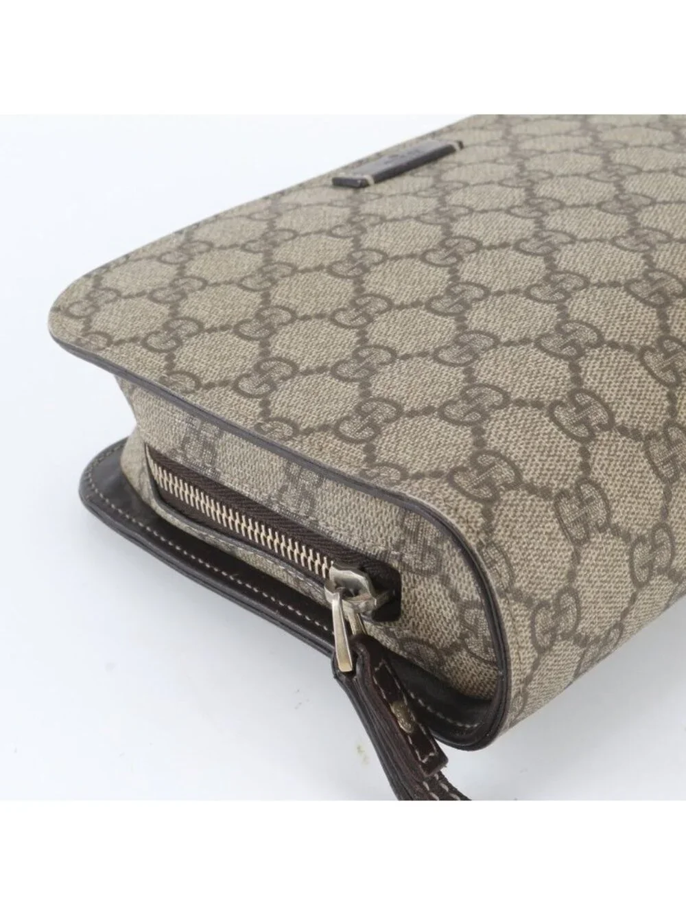 Gucci GG Supreme Leather Clutch Pouch Business
